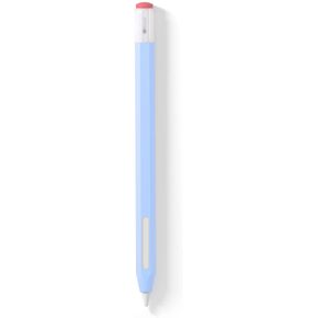 Classic Pencil Style Cover, Soft Protective Case with Durable Silicone Accessories Compatible with Apple Pencil 2nd Generation, Compatible with Magnetic Charging (Blue)