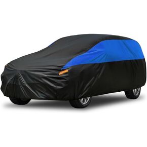Wrangler Car Cover Waterproof All Weather, Full Exterior Cover Outdoor Snow Sun Uv Protection Compatible for Wrangler 2 Door YJ, TJ, JK, JL
