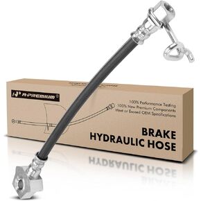 A-Premium Rear Passenger Brake Hydraulic Hose Compatible with Select Ford Models - F-350 F350 SUPER DUTY 2000 2001 2002 2003 2004, Cab & Chassis - Replace# YC3Z2267BA