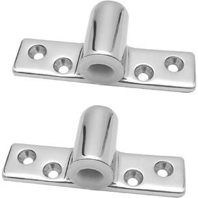 Boat 316 Stainless Steel Oarlock Socket Side Mount Rowlock Socket for 1/2" Shank