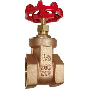 2-1/2" Brass Gate Valve DN65, NPT Brass Female Threaded Rotary Globe Valve for Water Pipes, Fuel Water Gas Flow Control, Air Switches, Water Meter Front Switches and Air Compressors, etc