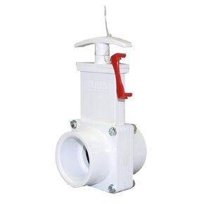 Valterra 6101X PVC Gate Valve, White, 1-1/2" Slip w/Gate Keeper