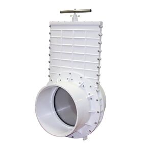 Valterra 12" PVC Gate Valve - Slip Hub Fittings with Stainless Steel Paddle