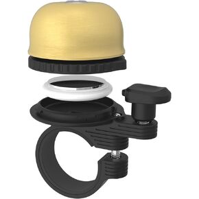 AirTag Bike Mount Hidden| Bike Bell for Apple Air Tag| Bicycle Loud Sound Brass Bells for Road Mountain Bike Handlebars Adults| Does Not Include Air Tag