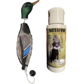 Ultimate Waterfowl Dog Training Scent - with Realistic Mallard Training Dummy Included for Effective Bird Dog Training