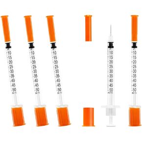 0.5ml/cc 30Ga 0.3inch Syringe with Needle, Sterile Individually Wrapped Package of 20