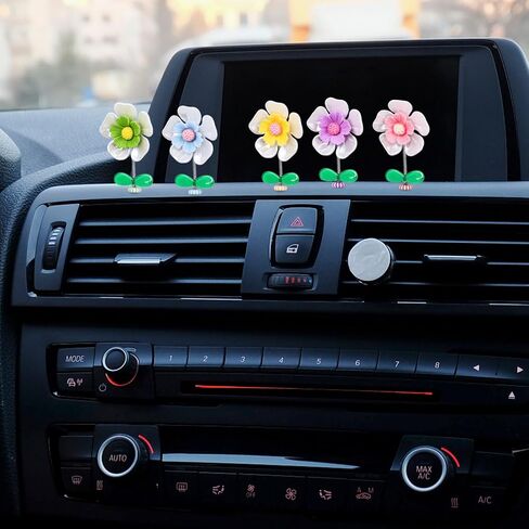 NOLITOY 10 Pcs Product Bouquet Plant bobbleheads Dolls Dash Board Shake Your Head Miniature Flowerpot Small Flower car Decoration Car Dashboard Decorations Accessories Swing in Saudi Arabia