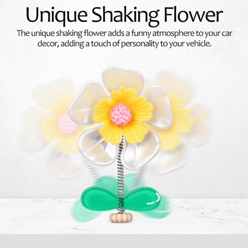 NOLITOY 10 Pcs Product Bouquet Plant bobbleheads Dolls Dash Board Shake Your Head Miniature Flowerpot Small Flower car Decoration Car Dashboard Decorations Accessories Swing in Saudi Arabia