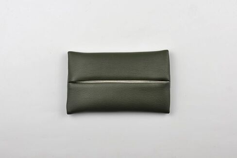 ThingIs - حامل مناديل الجيب للمحفظة، حامل مناديل السفر من جلد البولي يوريثان لمناديل Go Pack (أخضر الغابة) in Kuwait
