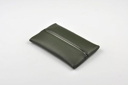 ThingIs - حامل مناديل الجيب للمحفظة، حامل مناديل السفر من جلد البولي يوريثان لمناديل Go Pack (أخضر الغابة) in Kuwait