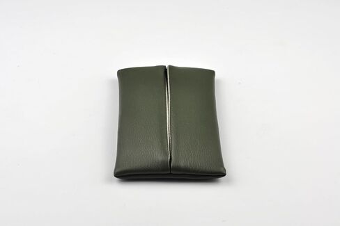 ThingIs - حامل مناديل الجيب للمحفظة، حامل مناديل السفر من جلد البولي يوريثان لمناديل Go Pack (أخضر الغابة) in Kuwait