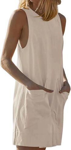Women's Overalls Casual Summer Fashion Rompers Loose Short Bib Jumpsuits with Pockets in Saudi Arabia