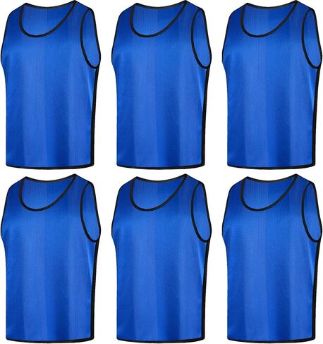 Senston Sports Pinnies 6 Pack Scrimmage Training Vests Jerseys Bibs Adult Youth for Football Soccer Basketball Volleyball in Saudi Arabia