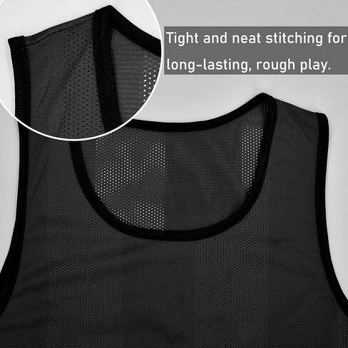 Senston Sports Pinnies 6 حزمة سترات التدريب Scrimmage الفانيلة المرايل الكبار الشباب لكرة القدم كرة القدم كرة السلة الكرة الطائرة in Kuwait