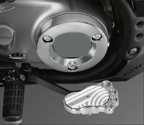 Compatible with Monkey 125 (JB02/03) Super Cub C125 Hunter Cub CT125 CT 125 Grom (JC61/75/92) Dax 125 (JB04) CNC 3D Carving Brake Pedal Big Foot Bolt-on Type (Black) in Saudi Arabia