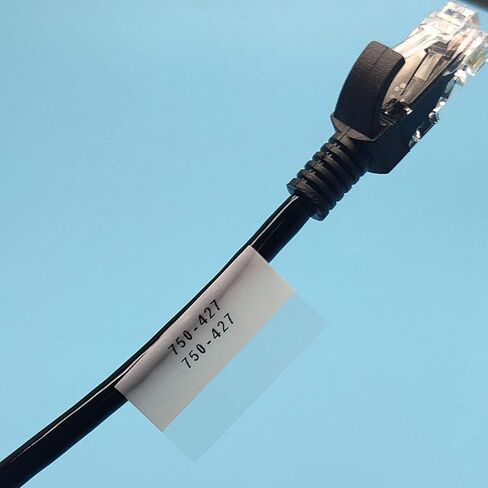 شريط بديل متوافق مع M21-750-427-أسود على أبيض 0.75 بوصة فينيل ذاتي التصفيح - طول 35.56 سم - عرض 0.75 بوصة - عبوتان in Kuwait