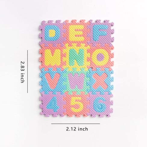 180 قطعة من السجادة الإسفنجية الصغيرة الملونة المتشابكة للحروف الأبجدية والأرقام، مكعبات ألغاز صغيرة مبتكرة لأرضية المنزل الصغير، ديكور in Kuwait