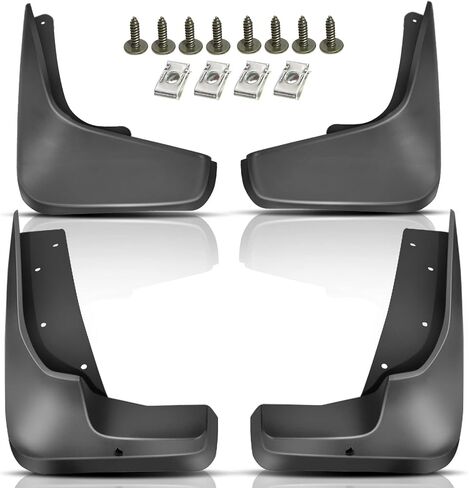 واقيات الطين من YHTAUTO تناسب أدوات سوزوكي جراند فيتارا 2006-2015 الرياضية (غير مناسبة مع لوحة الجري الجانبية)، ملحقات واقيات الطين للسيارات مع مجموعة أدوات، مجموعة 4 قطع أمامية وخلفية in Saudi Arabia