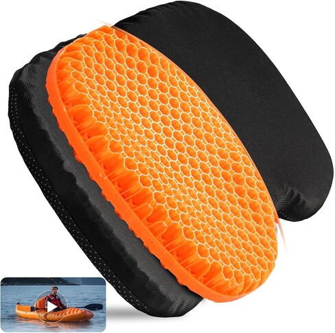 Anti Slip Kayak Gel Seat Cushion, Waterproof Large & Thick Kayak Seat Pad for it in Kayak Chair, Boat Canoe Rowing Stadium Pad Kayak Accessories for Fishing Kayak in Saudi Arabia