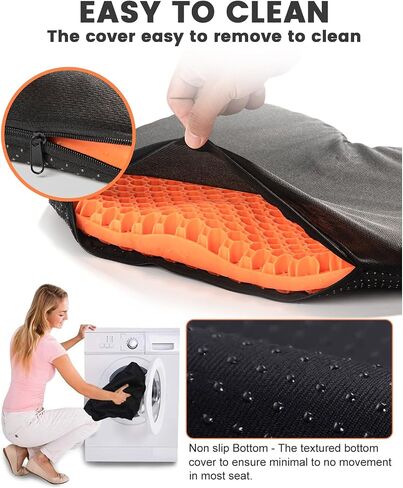 Anti Slip Kayak Gel Seat Cushion, Waterproof Large & Thick Kayak Seat Pad for it in Kayak Chair, Boat Canoe Rowing Stadium Pad Kayak Accessories for Fishing Kayak in Saudi Arabia