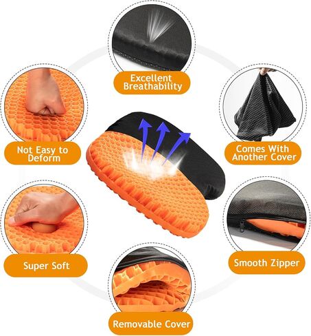 Anti Slip Kayak Gel Seat Cushion, Waterproof Large & Thick Kayak Seat Pad for it in Kayak Chair, Boat Canoe Rowing Stadium Pad Kayak Accessories for Fishing Kayak in Saudi Arabia