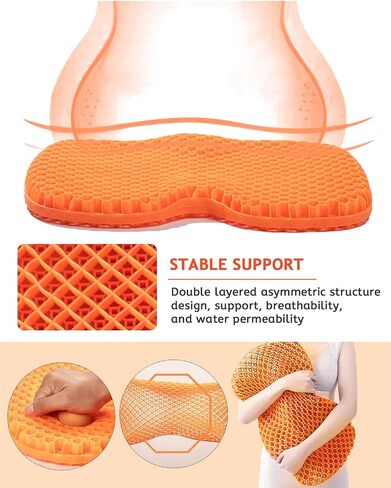 Anti Slip Kayak Gel Seat Cushion, Waterproof Large & Thick Kayak Seat Pad for it in Kayak Chair, Boat Canoe Rowing Stadium Pad Kayak Accessories for Fishing Kayak in Saudi Arabia