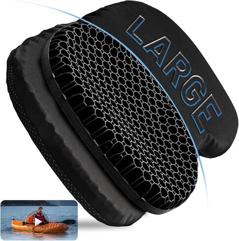 Anti Slip Kayak Gel Seat Cushion, Waterproof Large & Thick Kayak Seat Pad for it in Kayak Chair, Boat Canoe Rowing Stadium Pad Kayak Accessories for Fishing Kayak in Saudi Arabia