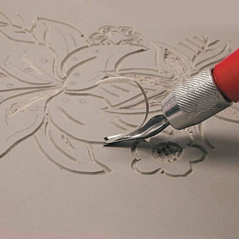 ESSDEE Soft Rubber Grey Carving Blocks - Stamp Making, Block Printing, Print Making Lino Carve - 4" x 6" Inches - Pack of 2 in Saudi Arabia