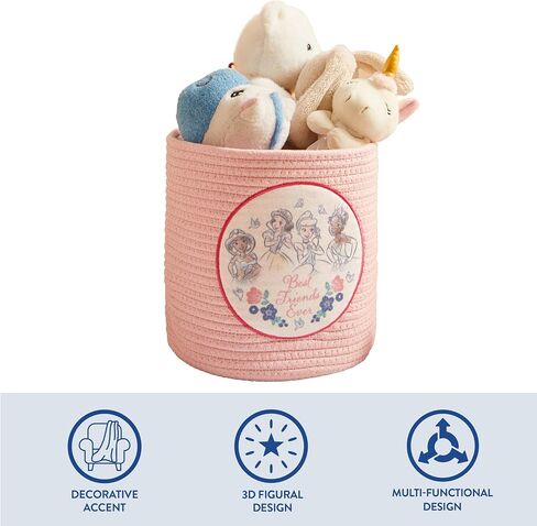 Idea Nuova Disney Winnie the Pooh Figural Rope Storage Organizer Basket, 10" H x 10" W in Saudi Arabia