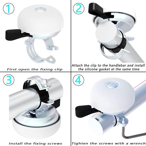 Greallthy Bike Bell Classic Bike Bells for Adults Kids, Bicycle Bell for Handlebars Adult, Loud Sound Beach Cruiser Mountain Bike Bell Accessories. in Saudi Arabia
