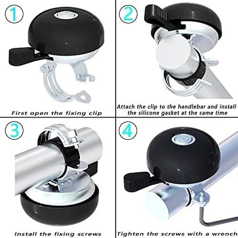 Greallthy Bike Bell Classic Bike Bells for Adults Kids, Bicycle Bell for Handlebars Adult, Loud Sound Beach Cruiser Mountain Bike Bell Accessories. in Saudi Arabia