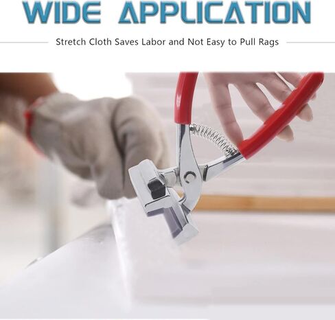 مجموعة كماشة قماشية من 3 قطع، أداة إزالة الدبابيس وأداة سحب، كماشة احترافية للتمدد من القماش مع مقبض إرجاع زنبركي 4-3/4 بوصة قبضة واسعة لتمديد اللوحة الزيتية القماشية in Kuwait