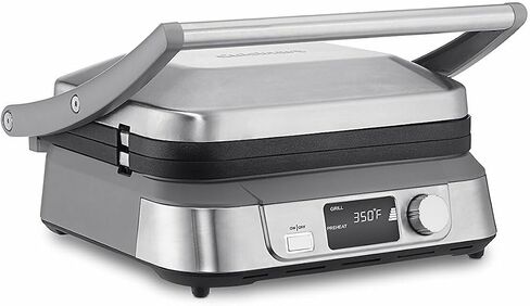 Cuisinart GR-5B Series Griddler FIVE with Two Griddler Waffle Plates and Heavy Duty Small Grill Brush Bundle (3 Items) in Saudi Arabia