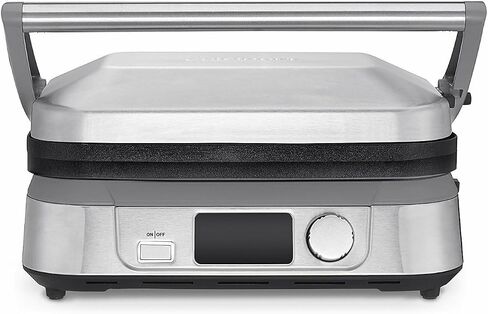 Cuisinart GR-5B Series Griddler FIVE with Two Griddler Waffle Plates and Heavy Duty Small Grill Brush Bundle (3 Items) in Saudi Arabia