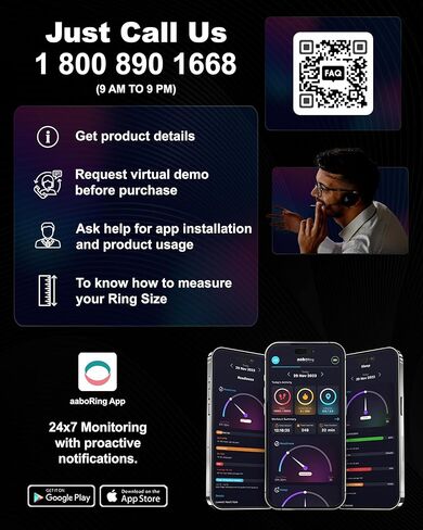 حلقة ذكية، حلقة يمكن ارتداؤها لتعقب النوم، أجهزة تتبع النشاط واللياقة البدنية، حلقة سهلة الاتصال للرجال والنساء، مقاومة للماء حتى 50 مترًا، عمر البطارية 7 أيام (الحجم 10، أسود غامق) in Kuwait