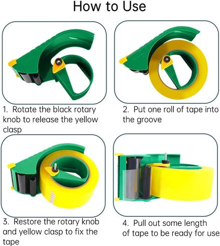 Professional Grade Packing Tape Dispenser,Heavy Duty Shipping Tape Dispenser,Packing Packaging Sealing Cutter,Works with Any Tapes Up to 2 Inches Wide on Standard 3" Cores in Saudi Arabia