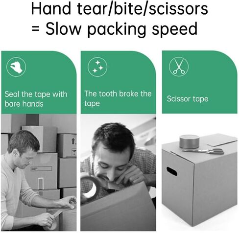 Professional Grade Packing Tape Dispenser,Heavy Duty Shipping Tape Dispenser,Packing Packaging Sealing Cutter,Works with Any Tapes Up to 2 Inches Wide on Standard 3" Cores in Saudi Arabia