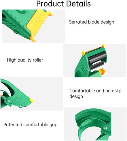 Professional Grade Packing Tape Dispenser,Heavy Duty Shipping Tape Dispenser,Packing Packaging Sealing Cutter,Works with Any Tapes Up to 2 Inches Wide on Standard 3" Cores in Saudi Arabia