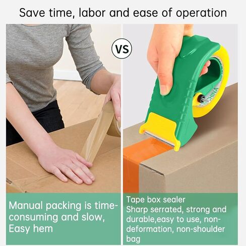 Professional Grade Packing Tape Dispenser,Heavy Duty Shipping Tape Dispenser,Packing Packaging Sealing Cutter,Works with Any Tapes Up to 2 Inches Wide on Standard 3" Cores in Saudi Arabia
