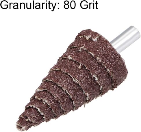 uxcell 25mm Cone Shape Abrasive Flap Wheel 1/4" Shank for Deburring Sanding Polishing 240 Grits 10 Pcs in Saudi Arabia