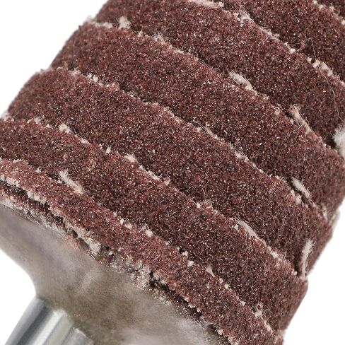 عجلة رفرف كاشطة على شكل مخروطي 25 مم من Uxcell ساق 1/4 بوصة لإزالة الأزيز وتلميع الصنفرة 240 حصى 10 قطع in Kuwait