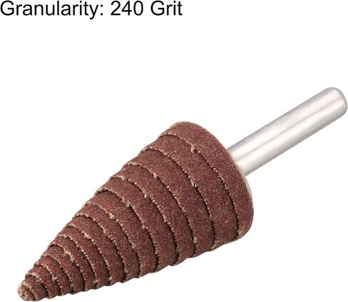 uxcell 25mm Cone Shape Abrasive Flap Wheel 1/4" Shank for Deburring Sanding Polishing 240 Grits 10 Pcs in Saudi Arabia