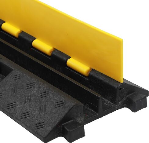 3 حزمة من المطاط كابل منحدر خرطوم كابل حامي منحدر 2 قناة 22000 رطل الحمولة سرعة المرور عثرة الأسلاك خطوط الطاقة تمديد غطاء الحبل للداخلية في الهواء الطلق in Kuwait