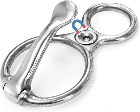 3 عبوات من حلقات ربط الخيول، حلقة ربط للخيول، ملحقات تدريب الخيول من الفولاذ المقاوم للصدأ 304 لمقطورات الخيول الداخلية والخارجية، أدوات حصان آمنة ومتينة بطريقة إنسانية in Kuwait