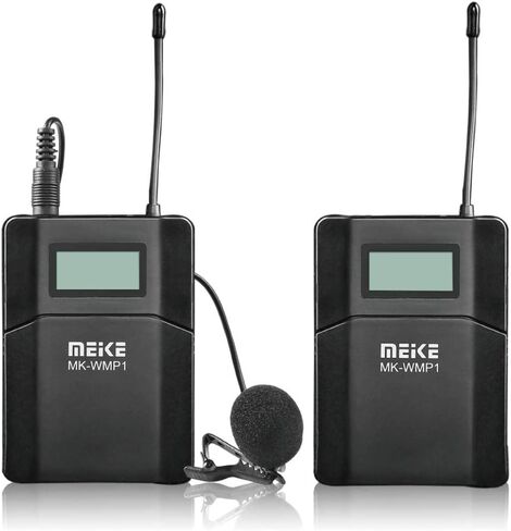 ميكروفون MEKE MK-WMP1 UHF متعدد الاتجاهات Lavalier مع 6 قنوات متوافق مع كاميرات الفيديو Sony أو DSLRs الأخرى in Kuwait