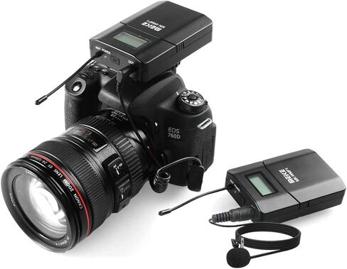 ميكروفون MEKE MK-WMP1 UHF متعدد الاتجاهات Lavalier مع 6 قنوات متوافق مع كاميرات الفيديو Sony أو DSLRs الأخرى in Kuwait