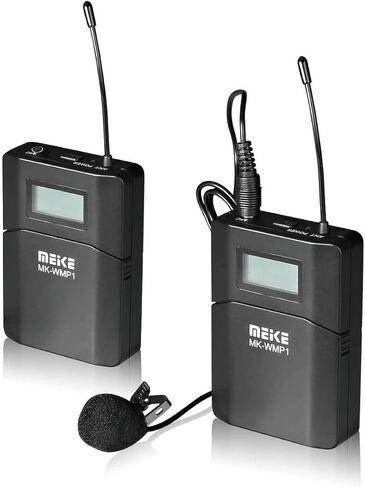 ميكروفون MEKE MK-WMP1 UHF متعدد الاتجاهات Lavalier مع 6 قنوات متوافق مع كاميرات الفيديو Sony أو DSLRs الأخرى in Kuwait