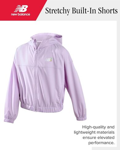 New Balance Girls Skirt Set - 2 Piece Windbreaker Jacket and Woven Skort - Cute Spring Outfit Set for Girls (7-12) in Saudi Arabia