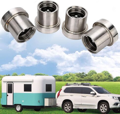 Qiilu 4pcs 2.441in Stainless Steel Trailer Bearing with Protective Buddy Bra Accessory in Saudi Arabia