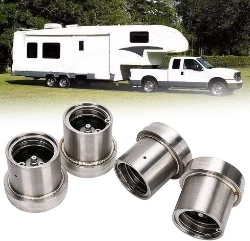 Qiilu 4pcs 2.441in Stainless Steel Trailer Bearing with Protective Buddy Bra Accessory in Saudi Arabia